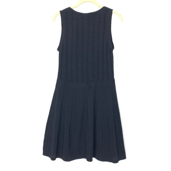 Trina Turk Marcela Pointelle Sweater Black‎ Dress - Picture 6 of 10